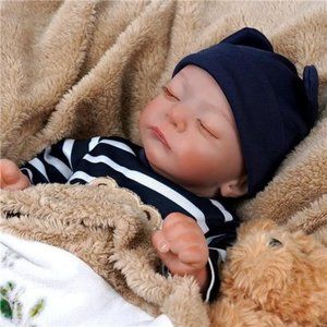 JIZHI Lifelike Reborn Baby Dolls - 3-6 Months Baby Length -Newborn Baby Dolls
